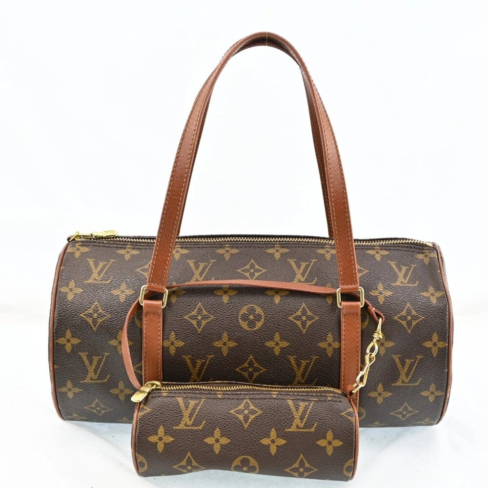Louis Vuitton Monogram Papillon 30 Hand Bag with Pouch bsj808-102225